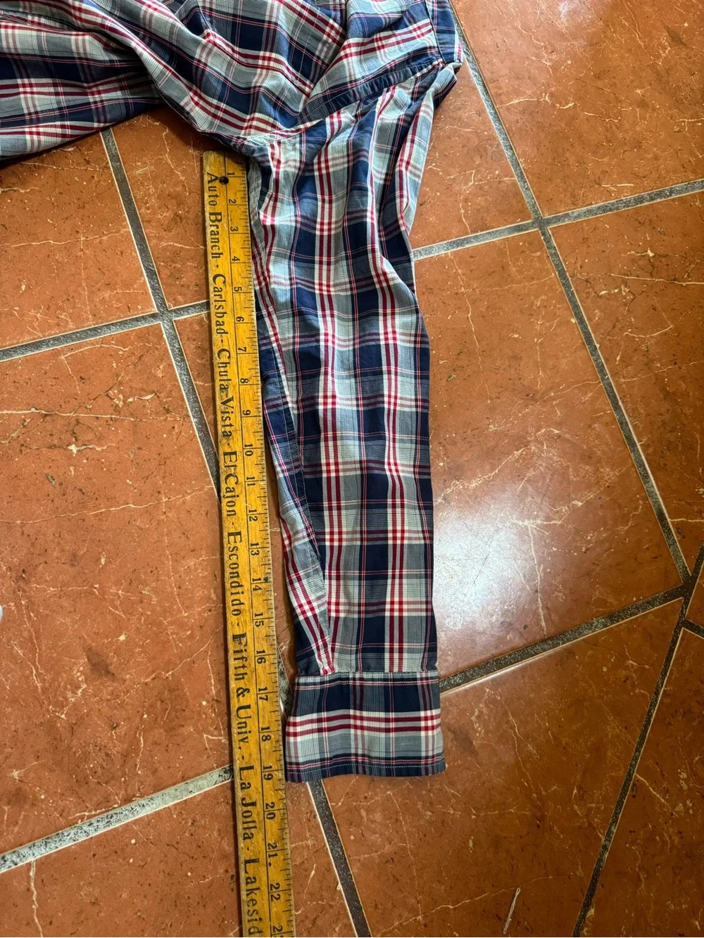 J.Crew Men’s Plaid Button Down Shirt 100% Cotton Small Red Blue White